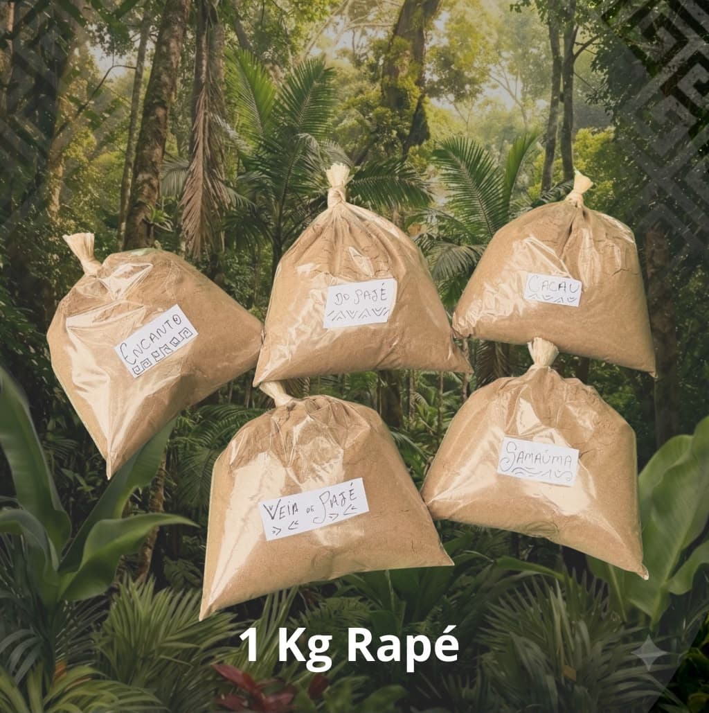 1 Kg Rapé (Escolha 5 Variedades) + Brinde 1 Kuripe Realista